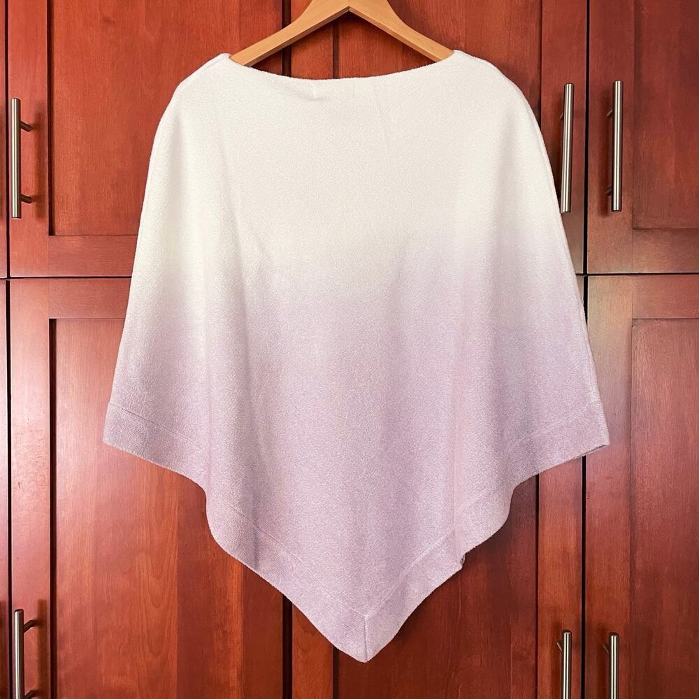 Barefoot Dreams Ocean Breeze Poncho Cozychic Ultra Lite Ombre Soft Violet - Picture 7 of 10